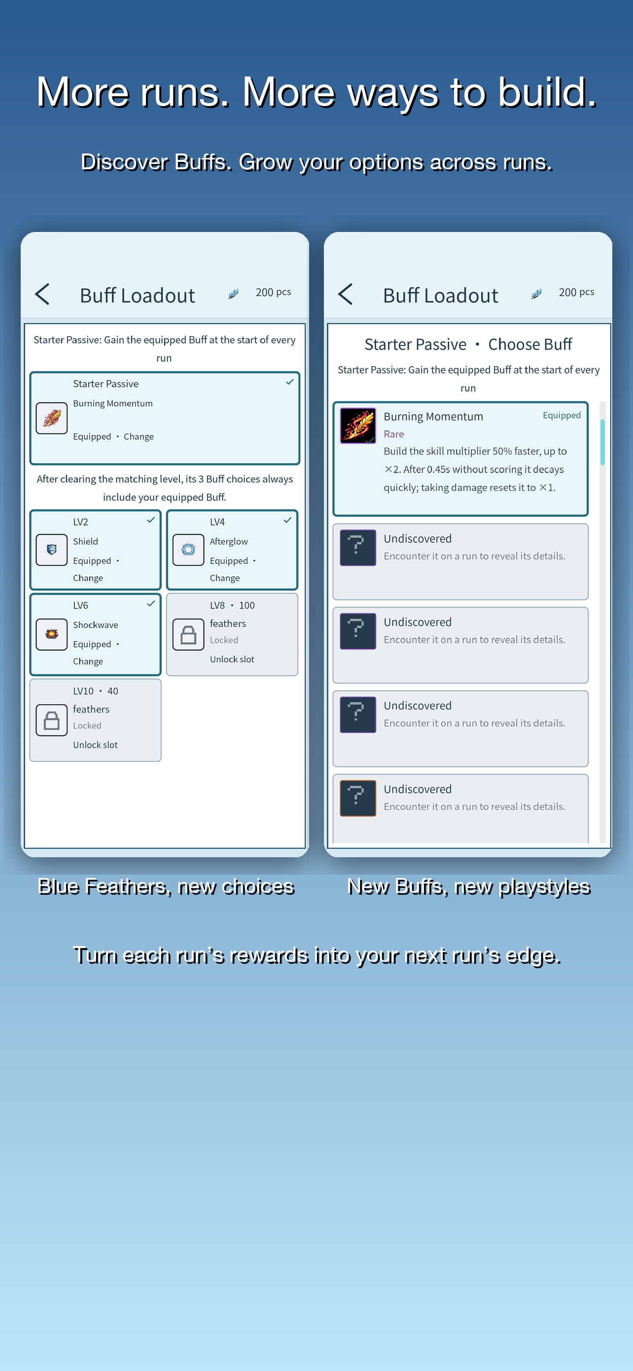 Loadout and permanent progression